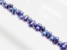 Picture of 2x4 mm, Japanese peanut-shaped seed beads, opaque, light purple
