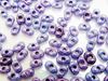 Image de 2x4 mm, perles rocaille japonaises en forme d'arachide, opaque, violet pâle