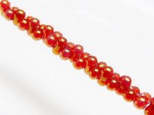 Picture of 2x4 mm, Japanese peanut-shaped seed beads, opaque, rose gold luster, 20 grams