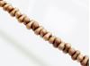 Picture of 2x4 mm, Japanese peanut-shaped seed beads, opaque, sandstone brown, frosted