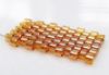 Picture of Cylinder beads, size 11/0, Delica, transparent, marigold pinkish yellow, glossy, 7 grams