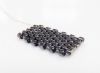 Picture of Cylinder beads, size 11/0, Delica, metallic, gunmetal, 7 grams