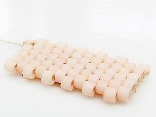 Picture of Cylinder beads, size 11/0, Delica, opaque, pink tan, frosted, 7 grams