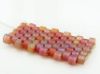 Picture of Cylinder beads, size 11/0, Delica, translucent, topaz brown, AB finishing, frosted, 7 grams