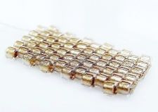 Picture of Cylinder beads, size 11/0, Delica, light bronze lined, sparkling champagne beige, 7 grams