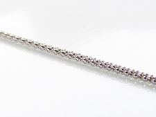Picture of Chain for pendant in Italian sterling silver, mini popcorn link and lobster clasp, 45 cm