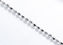 Image de Chaîne pour pendentif, argent sterling italien, chaîne boule de coupe diamant et fermoir anneau à ressort, 40 cm