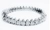 Picture of “Dashing Zirconia” wide tennis bracelet in sterling silver with round cubic zirconia