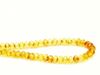 Picture of 3x5 mm, Czech faceted rondelle beads, lemon yellow, translucent, picasso