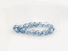 Image de 4x4 mm, perles à facettes tchèques rondes, transparent, lustré bleu gris pâle