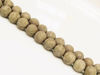 Picture of 8x8 mm, round, gemstone beads, pyrite, frosted