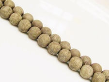 Picture of 8x8 mm, round, gemstone beads, pyrite, frosted