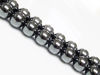 Picture of 10x10 mm, round, gemstone beads, hematite, A-grade