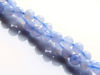 Picture of 6x6 mm, round, gemstone beads, chalcedony, blue, natural, A-grade