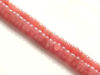 Image de 3x5 mm, perles rondelles, pierres gemmes, rhodochrosite, naturelle