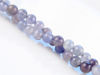Image de 6x6 mm, perles rondes, pierres gemmes, cordiérite  ou iolite, bleu indigo clair, naturel