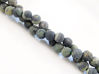 Picture of 6x6 mm, round, gemstone beads, crocodile or Kambamba jasper, natural, frosted