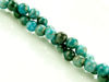 Picture of 6x6 mm, round, gemstone beads, light green-blue apatite, natural