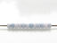 Picture of Japanese seed beads, round, size 11/0, Toho, opaque white, blue marbled