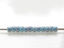 Afbeeldingen van Japanse rocailles, rond, maat 11/0, Toho, ondoorzichtig blauw turkoois, amethist gemarmerd