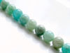 Picture of 8x8 mm, round, gemstone beads, amazonite, natural, A-grade