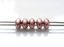Image de 5x2.5 mm, perles SuperDuo, de verre tchèque, 2 trous, métallique, cuivre, mat