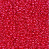 Picture of Japanese seed beads, round, size 15/0, Miyuki, opaque, cherry red