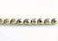 Image de 3x3 mm, perles à facettes tchèques rondes, rêve de nuage ou gris or, opaque, or suédé
