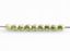 Image de 2x2 mm, perles tchèque, une soupe de différentes formes rondes, limelight ou vert-jaune clair, opaque, métallique saturé