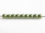 Picture of 2x2 mm, round, Czech druk beads, fern green, opaque, sueded gold