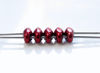 Picture of 5x2.5 mm, SuperDuo beads, Czech glass, 2 holes, saturated metallic, merlot red