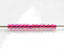 Image de Perles de rocailles japonaises, rondes, taille 11/0, Toho, doublé de fuchsia, améthyste clair