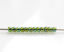 Picture of Japanese seed beads, round, size 11/0, Toho, transparent, olivine green, rainbow