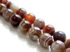 Picture of 10x10 mm, round, gemstone beads, Botswana agate, natural, A-grade