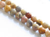 Image de 8x8 mm, perles rondes, pierres gemmes, agate de dentelle, naturelle