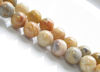 Image de 10x10 mm, perles rondes, pierres gemmes, agate de dentelle, naturelle