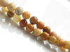 Picture of 6x6 mm, round, gemstone beads, crazy lace agate, natural