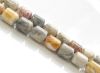 Picture of 8x6 mm, drum-shaped, gemstone beads, crazy lace agate, natural, A-grade