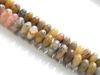 Image de 4x8 mm, perles rondelles convexes, pierres gemmes, agate de dentelle, naturelle