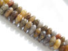 Picture of 4x8 mm, saucer, gemstone beads, crazy lace agate, natural