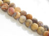 Picture of 8x8 mm, round, gemstone beads, crazy lace agate, natural, frosted