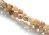 Image de 6x6 mm, perles rondes, pierres gemmes, agate mousse, beige rose, naturelle