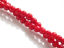 Picture of 3x3 mm, round, gemstone beads, river stone, red berries red