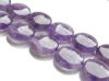 Picture of 20x20x7 mm, puffy coin, gemstone beads, sage agate, amethyst, natural