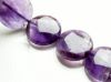 Image de 20x20x7 mm, perles galets arrondis, pierres gemmes, agate sauge, améthyste, naturelle