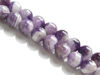 Picture of 10x10 mm, round, gemstone beads, chevron amethyst, natural