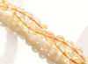 Picture of 6x6 mm, round, gemstone beads, citrine, golden yellow