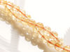 Picture of 6x6 mm, round, gemstone beads, citrine, golden yellow