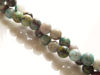 Image de 6x6 mm, perles rondes, pierres gemmes, chrysocolle, verte, naturelle