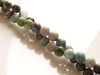 Image de 6x6 mm, perles rondes, pierres gemmes, chrysocolle, verte, naturelle